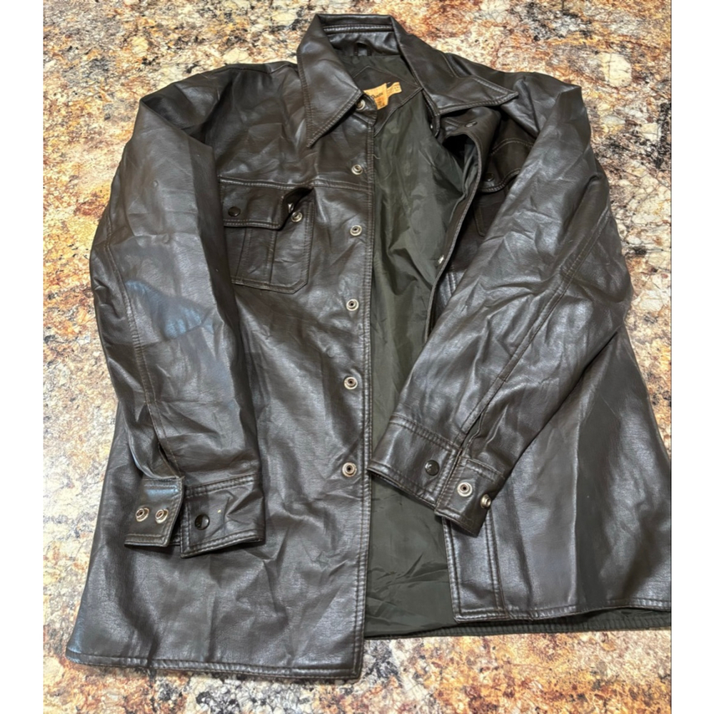 Vintage 70s/80s “Male Duds” Faux Leather Coat